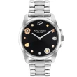 【COACH】官方授權經銷商 花舞晶鑽氣質手錶-36mm/黑面 母親節 禮物(14504024)