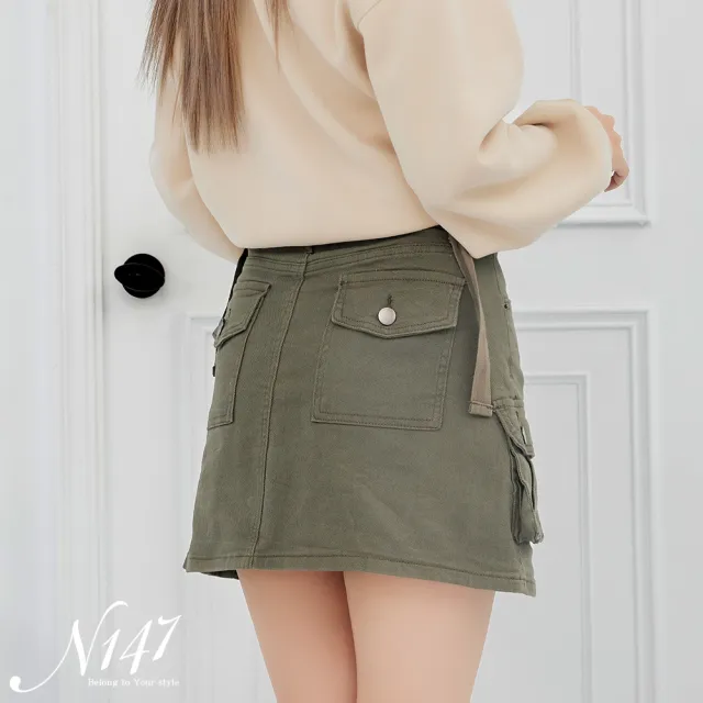 【N147】韓版個性工裝牛仔短褲裙《Z147》(韓國女裝/現貨商品/預購)