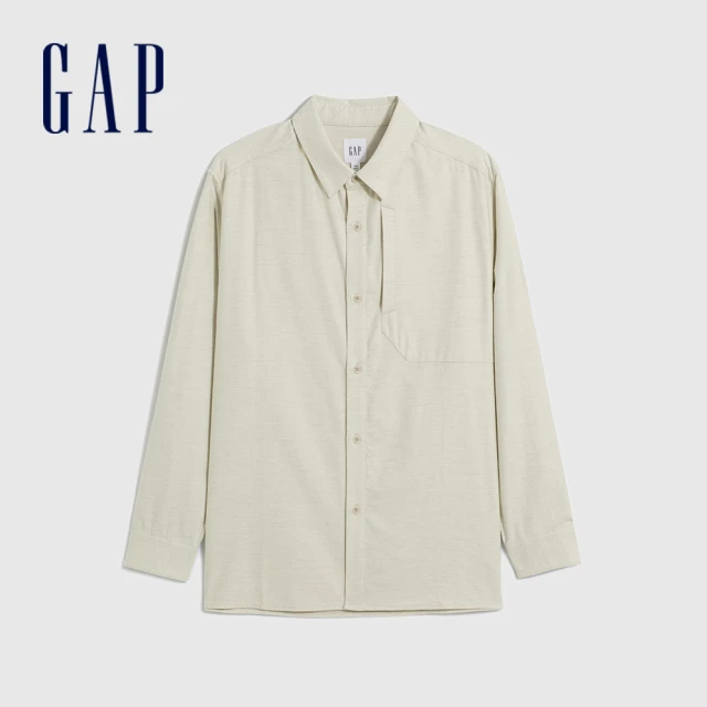 GAP 男裝 Logo鬆緊褲-灰褐色(837444)評價推薦