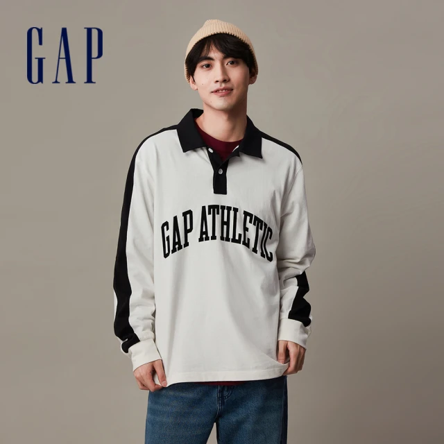 GAP 男裝 Logo鬆緊褲-灰褐色(837444)評價推薦