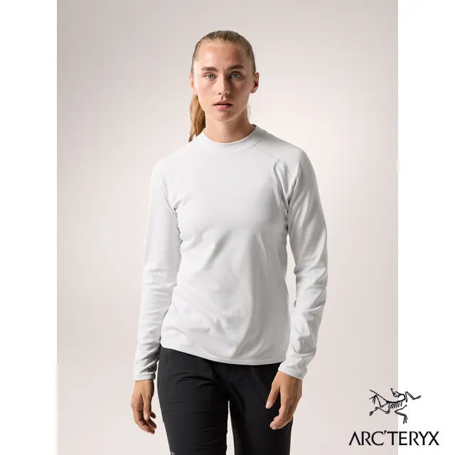 【Arcteryx 始祖鳥】女 Motus 長袖圓領衫(空氣灰)