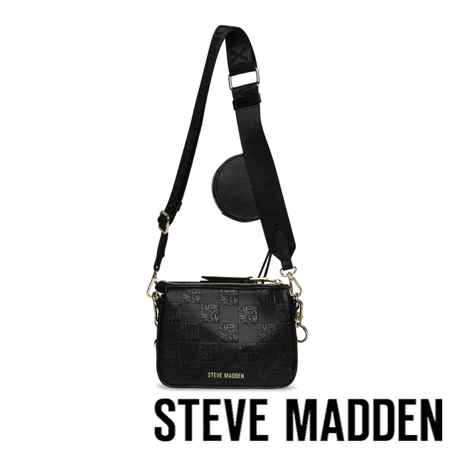 STEVE MADDEN BMINIROY 金鍊斜背手提子母包(黑色)