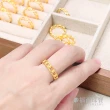 【福西珠寶】黃金戒指 6D歐美戒 圈圈古巴戒(金重：0.50錢+-0.03錢)