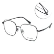 【SEROVA】金屬大方框光學眼鏡 張藝興配戴款(共5色#SL906)