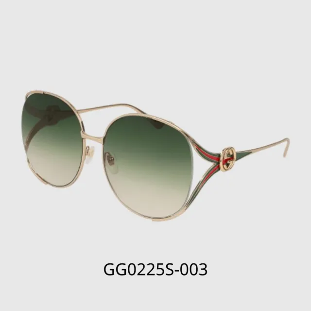 【GUCCI 古馳】經典LOGO大框暢銷太陽眼鏡(GG0225S、GG0226SK 多款任選)