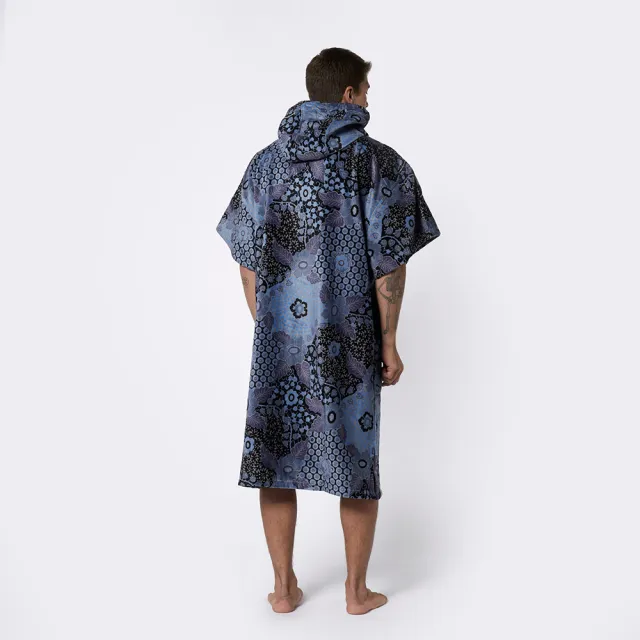 【MYSTIC】毛巾衣 浴巾衣 PONCHO 紫藤灰(衝浪 潛水 上岸)