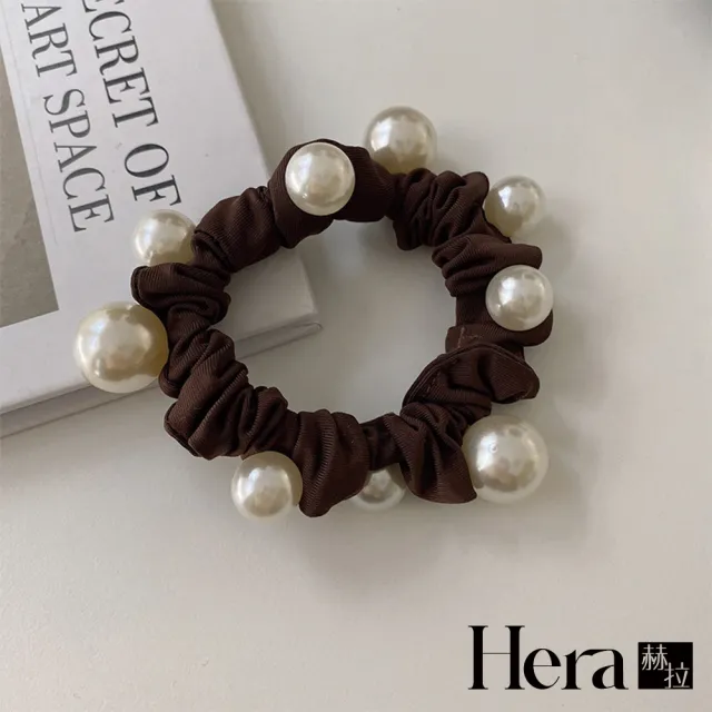 【HERA 赫拉】簡約氣質大腸珍珠髮圈三入組 H112121206(珍珠髮圈三入組)