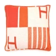 【Hermes 愛馬仕】Avalon Vibration 緹花織羊毛與喀什米爾混紡抱枕(50cm/陶土)