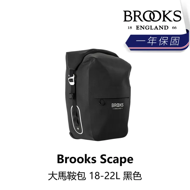 【BROOKS】Scape 大馬鞍包 18-22L 黑色/泥綠色(B2BK-XXX-XXSCPN)