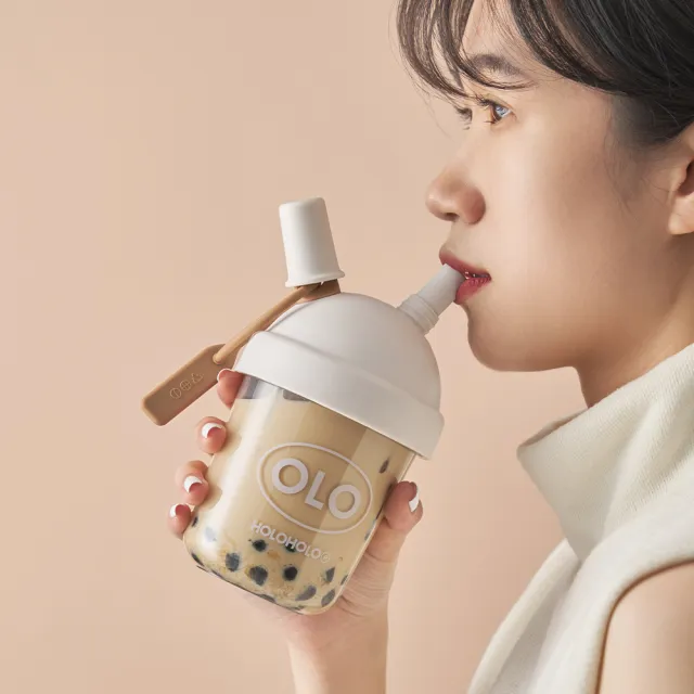 【Holoholo】Rome Cup 保溫隨手杯1000ml + Milk Tea 奶茶吸管杯 420ml(冰壩杯+隨行杯、粗吸管、羅馬杯)