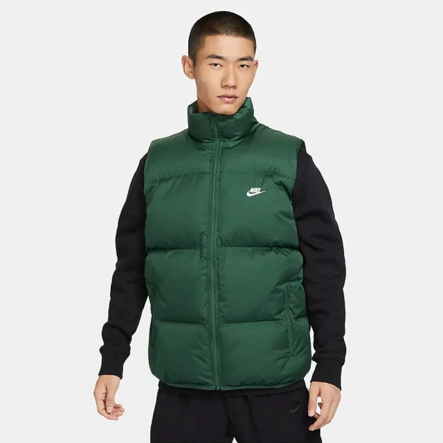 NIKE 耐吉 背心 男款 運動背心 羽絨背心 AS M NK CLUB PUFFER VEST 綠 FB7374-323