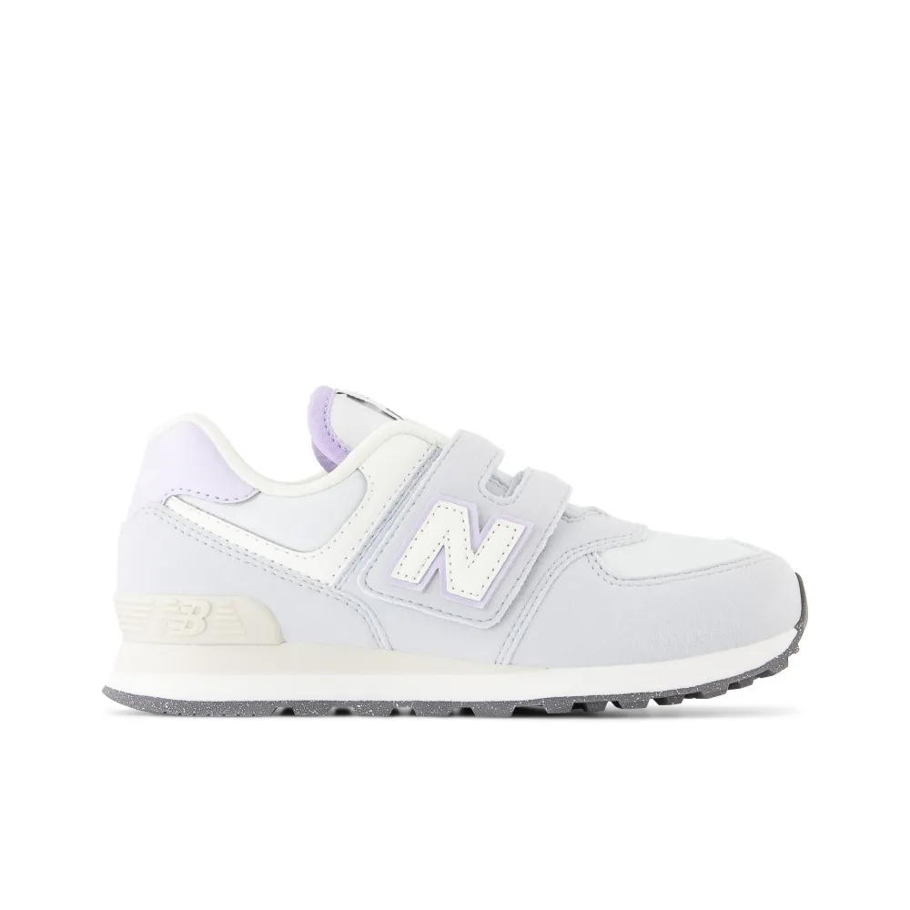 【NEW BALANCE】NB 童鞋_男童/女童_淺灰藍_PV574AGK-W