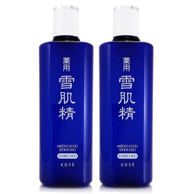 KOSE 高絲 雪肌精化妝水200ml*2-雙瓶組 - 一般型/極潤型-無盒版 - 贈櫻花毛巾禮盒組*1盒(專櫃公司貨)