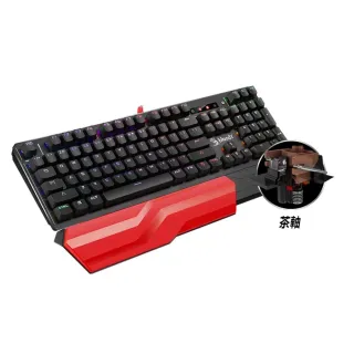 【A4 Bloody 雙飛燕】光軸RGB電競機械鍵盤B975光茶軸(贈 大型鼠墊+編程控鍵寶典)