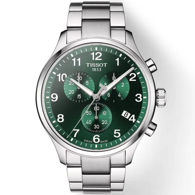 【TISSOT 天梭 官方授權】韻馳系列 Chrono XL三眼計時手錶-45mm 520禮物 送禮(T1166171109200)
