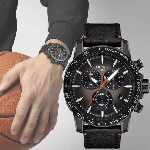 【TISSOT 天梭 官方授權】Supersport 埃南戈麥斯籃球三眼計時手錶 母親節 禮物 送禮(T1256173608100)