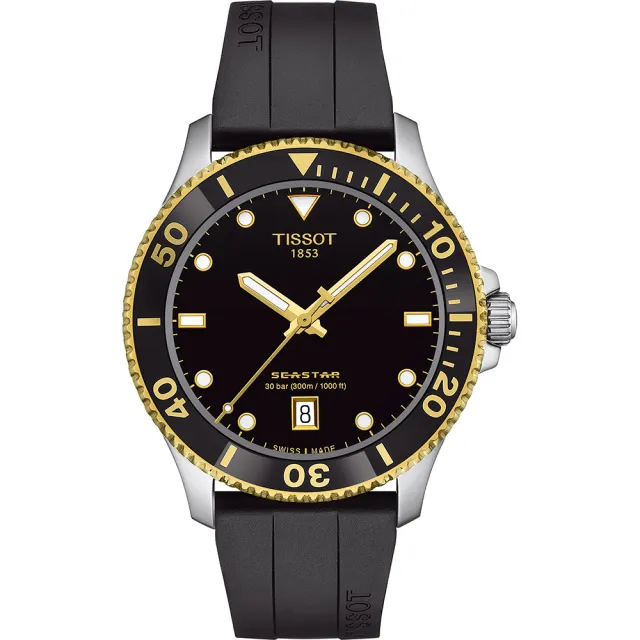 【TISSOT 天梭】官方授權 Seastar 1000 海洋之星300米潛水錶 手錶 送行動電源 畢業禮物(T1204102705100)