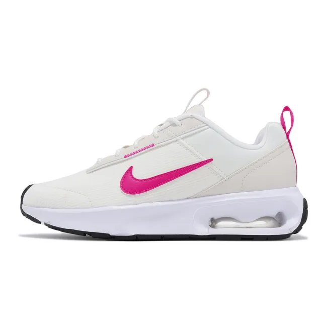 【NIKE 耐吉】休閒鞋 Wmns Air Max INTRLK Lite 女鞋 米白 桃紅 氣墊 厚底 運動鞋(DX3705-101)