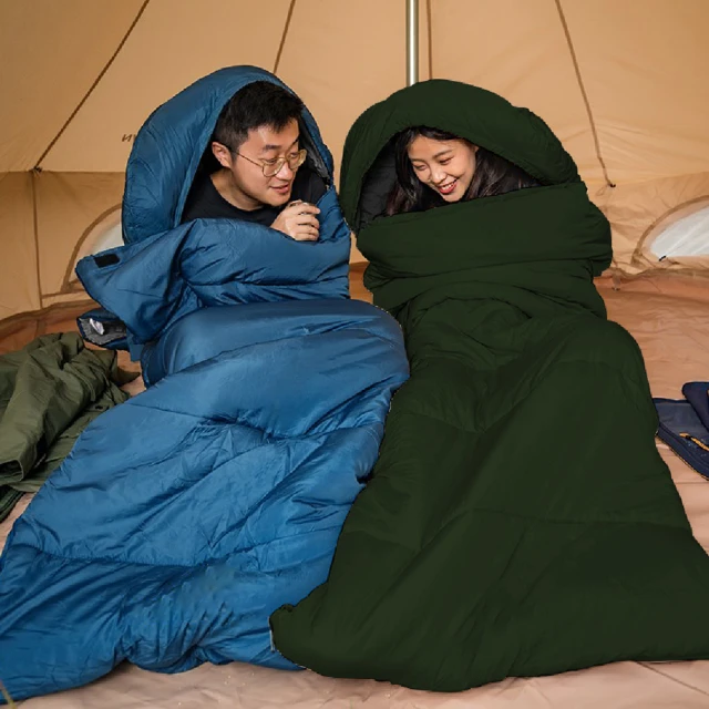 Al QueenAl Queen 信封型露營休閒睡袋-2入(四季通用/戶外露營睡袋/保暖睡袋/旅行睡袋/登山睡袋)