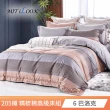 【MIT iLook】高級專櫃100%精梳棉205織床包枕套組(單/雙/加/尺寸均價)