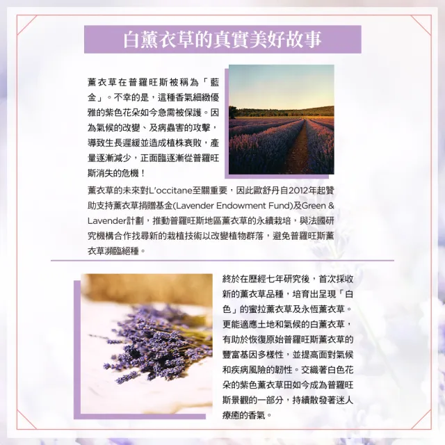 【L’Occitane歐舒丹】白薰衣草沐浴膠/沐浴乳250ml