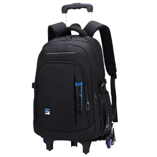 【SUNSHINEBAG 日晴】時尚字母 拉桿書包(護脊 書包 拉桿 六輪爬樓梯 後背包 小學生 兒童 學生書包)