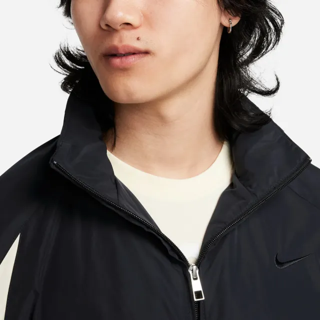 NIKE 耐吉】外套男款運動外套風衣外套AS M NK SWOOSH WVN JKT 黑白