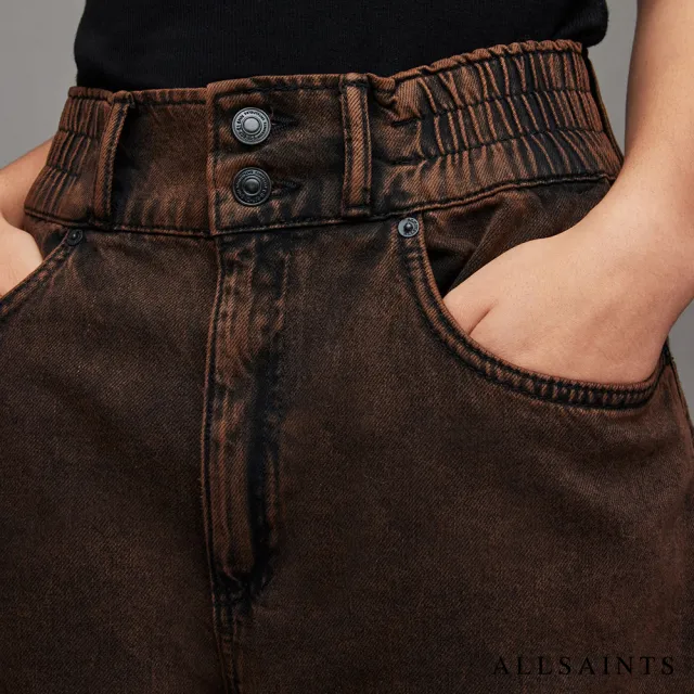 【ALLSAINTS】HARLEY 經典水洗高腰直筒牛仔褲 WE011X(直筒版型)