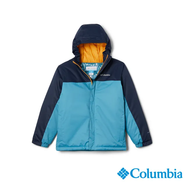 【Columbia 哥倫比亞】童款-Hikebound™防水鋁點保暖填充外套-湖水藍(USB47650AQ/HF)