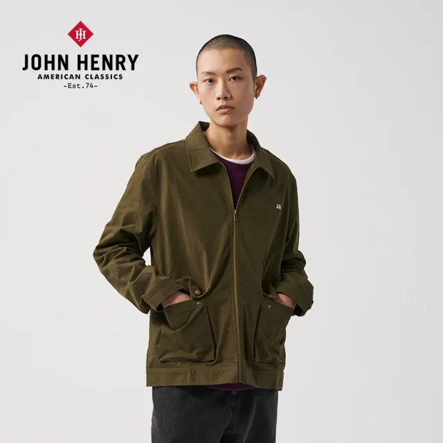 【JOHN HENRY】DRAGON標語外套-綠