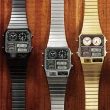 【CITIZEN 星辰】ANA-DIGI TEMP 80年代復古設計手錶 指針/數位/溫度顯示 送行動電源(JG2103-72X)