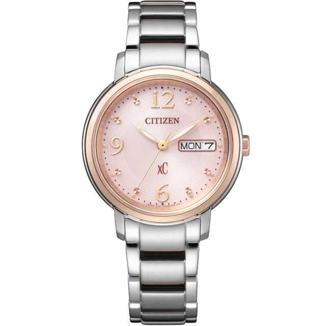 CITIZEN 星辰 XC 廣告款光動能女錶 送飾品收納包 開學(EW2425-57W)