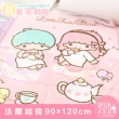 【享夢城堡】法蘭絨毯90x120cm(雙星仙子Little Twin Stars 星空甜點-粉)