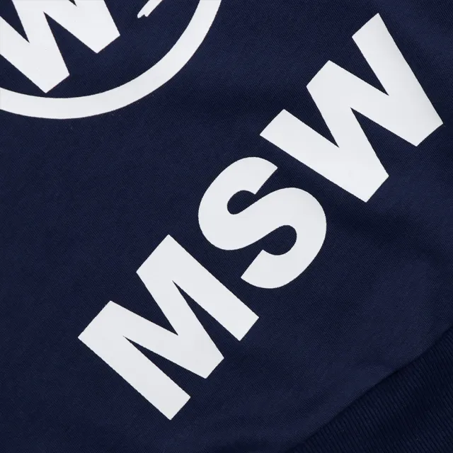 【Munsingwear】企鵝牌 女款深藍色字母印花長袖T-SHIRT   MLSL2804