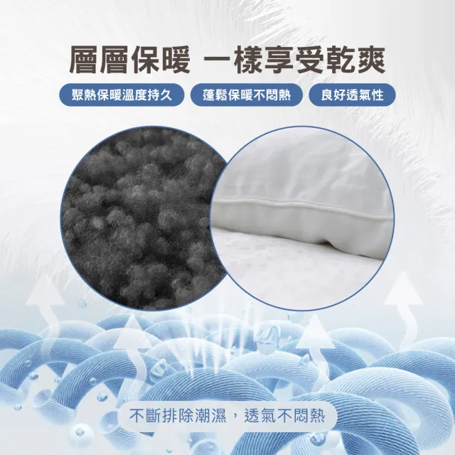【ISHUR 伊舒爾】韓系經典 石墨烯玻尿酸美容保暖被 雙人6x7尺 2.5公斤(贈防潮棉被袋1入 棉被 被子 冬被)