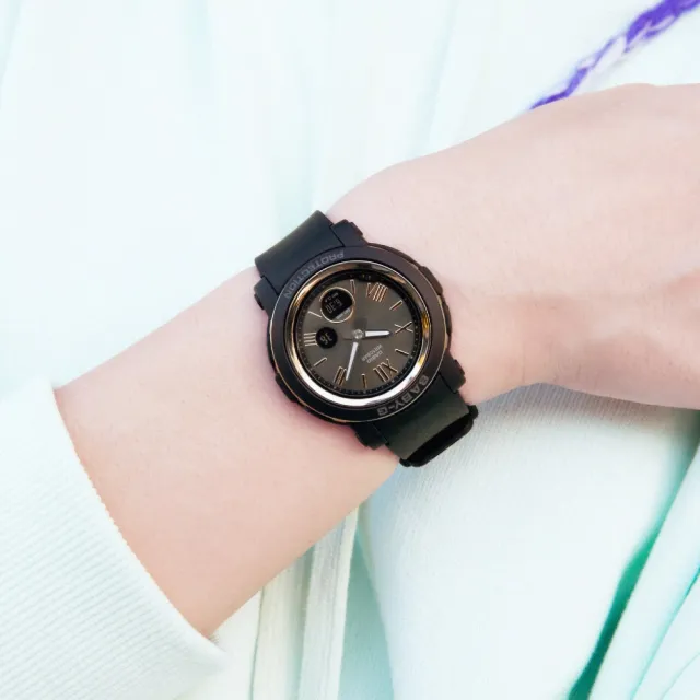 【CASIO 卡西歐】BABY-G 金屬質感羅馬雙顯腕錶 母親節 禮物(BGA-290-1A)