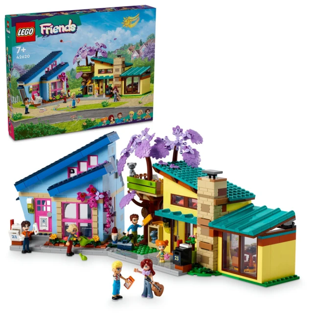 LEGO 樂高 Friends 42620 歐利的家和佩斯莉的家(娃娃屋 家家酒 禮物)