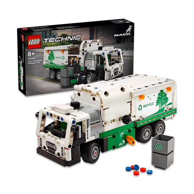 LEGO 樂高 科技系列 42167 Mack LR Electric Garbage Truck(麥克貨車 垃圾車積木)