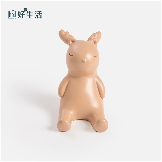 hoi! 好好生活 療癒系動物樹脂造型手機架-小鹿