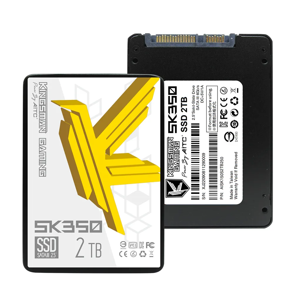 【AITC 艾格】KINGSMAN SK350_2TB SATAIII SSD 固態硬碟(讀：560M/寫：520M)