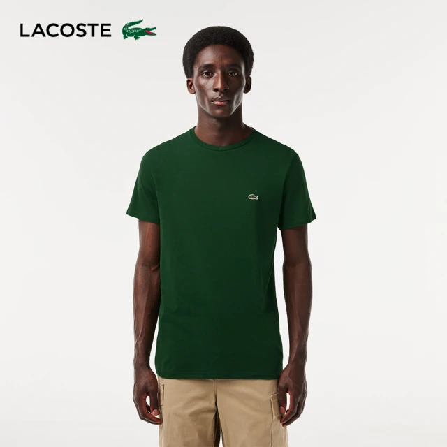 LACOSTE 男裝-常規版型短袖Logo T恤(綠色)