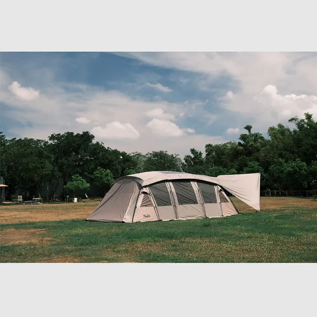 【NUIT 努特】大地之城 黑膠鋁合金 天窗別墅帳蓬 隧道帳篷 一房一廳努特帳(NTG102)