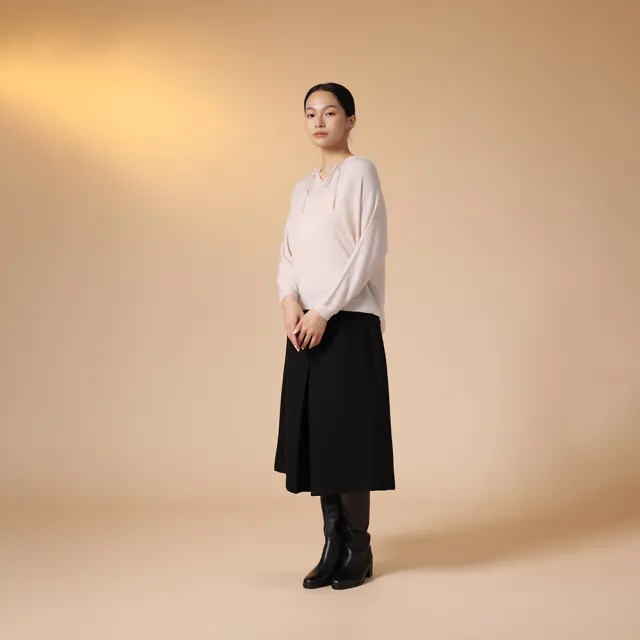 【giordano ladies】23FW_呢絨A line中長裙(02463509)