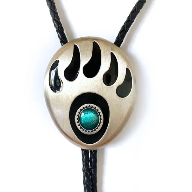 【米蘭精品】現貨+預購 波洛Bolo tie波洛領帶(西部風格熊爪圖騰美式領帶男配件74gx41)