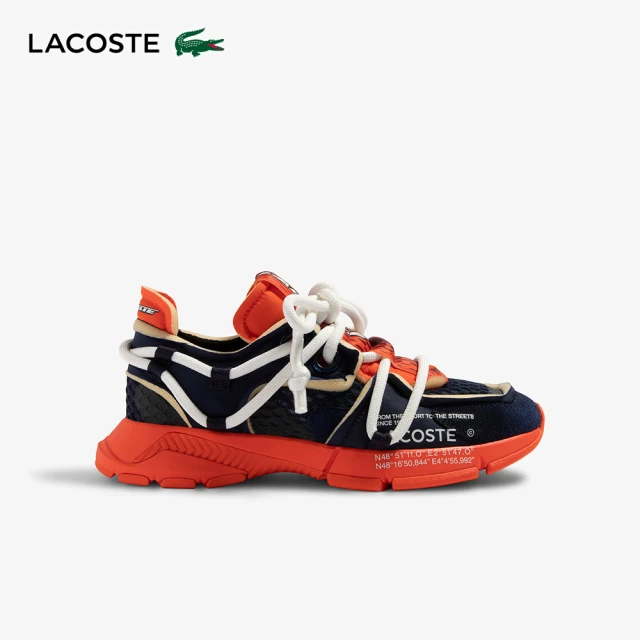 LACOSTELACOSTE 男鞋-L003跑道紡織運動鞋(橘色)
