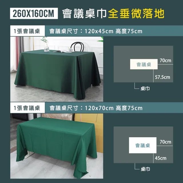 會議桌桌布 墨綠色 聖誕桌布 布桌巾 餐會佈置 研討會 桌巾 桌套 208-FT18060FCG(餐桌布 派對佈置)