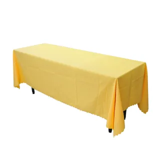 【大匠工具】會議桌巾 米黃色 桌巾桌布 擺攤桌巾 公司活動桌布 FT18060FCY-F(長條桌布 會議桌布)