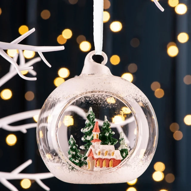 愛爾蘭 Galway 聖誕天使鏤空玻璃吊球／吊飾／掛飾／裝飾