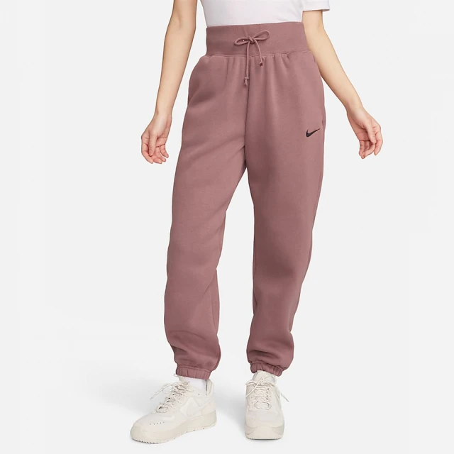 NIKE 耐吉 長褲 女款 運動褲 刷毛 棉褲 AS W NSW PHNX FLC HR OS PANT 藕紫 DQ5888-208(2L5899)