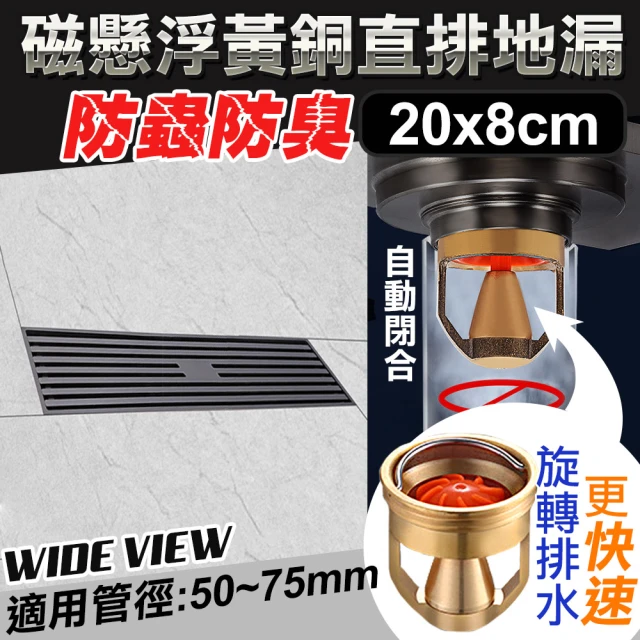 WIDE VIEW 10x10cm洗衣機雙用不鏽鋼防臭地漏(